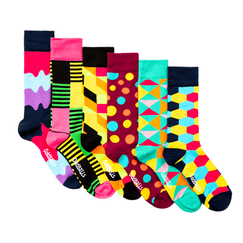 OddBalls Favourites 6 Pack - Socks Bundle