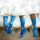 blue OddBalls limited addition Christmas Penguin cotton socks