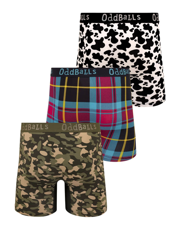 ASOS bamboo boxer shorts 3 pack