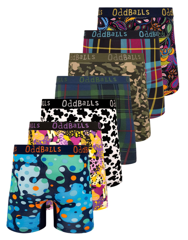 ASOS PACK1 - Mens Bamboo Boxer Shorts Bundle 7 Pack