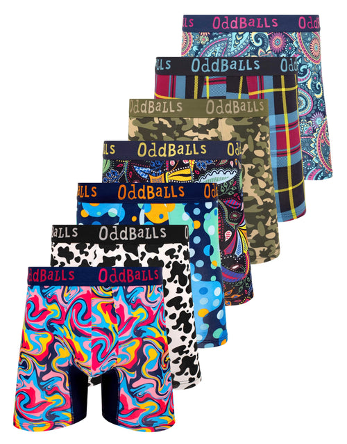 ASOS PACK2 - Mens Bamboo Boxer Shorts Bundle 7 Pack
