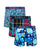 Space, tartan & paisley print cotton boxer shorts 3 pack