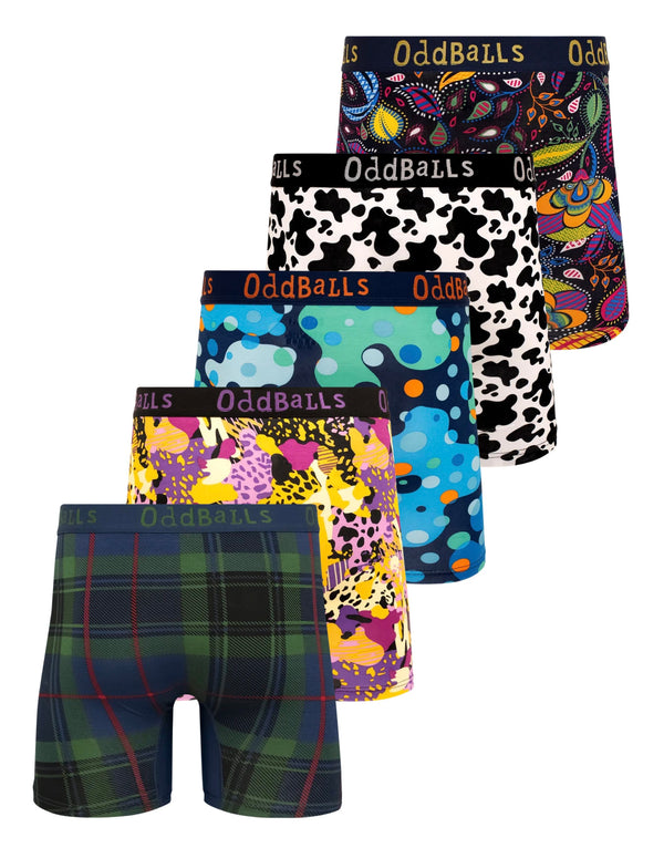 ASOS - Mens Bamboo Boxer Shorts Bundle 5 Pack