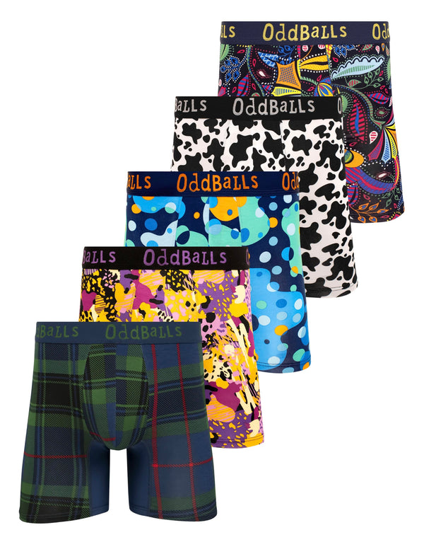 ASOS - Mens Bamboo Boxer Shorts Bundle 5 Pack