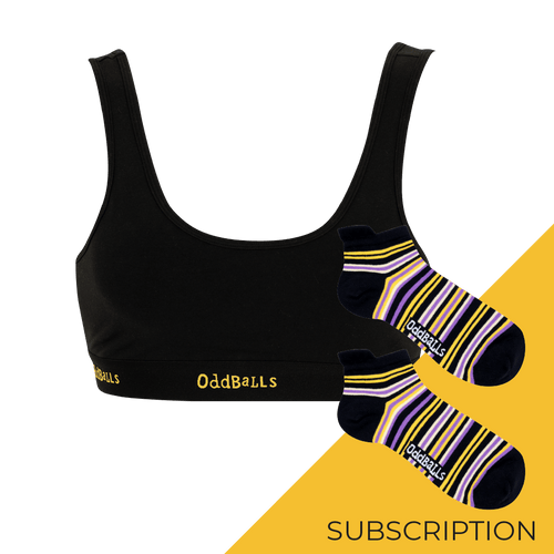 Women's Plain Bralette Subscription - Monthly (Free Socks + Free Delivery!)