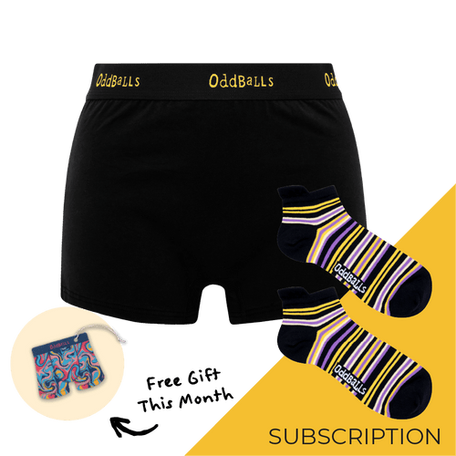 Women's Plain Cotton Boxer Shorts Subscription - 3 Month Prepaid (Free Socks + Free Delivery!)