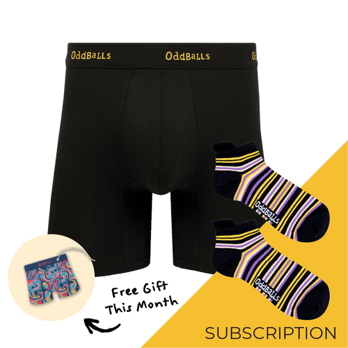 Men's Plain Bamboo Boxer Shorts Subscription - Monthly (Free Socks + Free Delivery!)