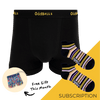 Men's Plain Cotton Boxer Shorts Subscription - Monthly Underwear (Free Socks + Free Delivery!)