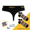 Women's Plain Thong Subscription - 12 Month Prepaid (Free Socks + Free Delivery!)