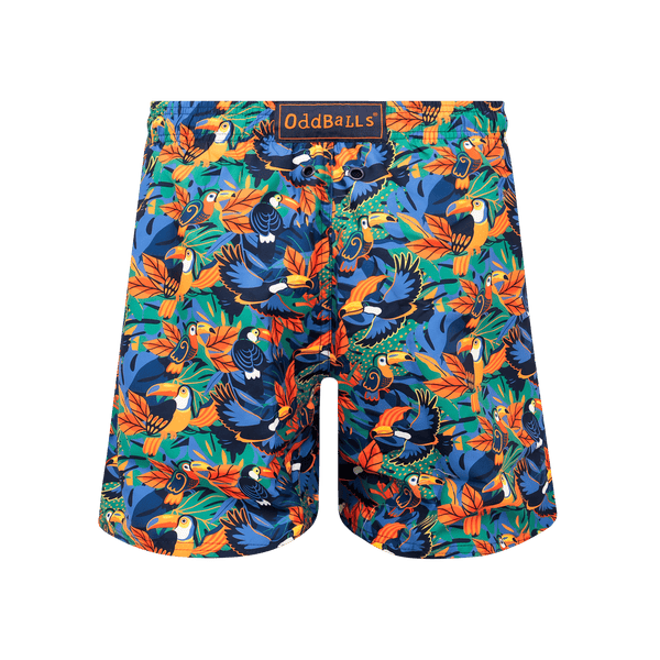 Orange & Paradise Bundle - Mens Swim Shorts 2 Pack