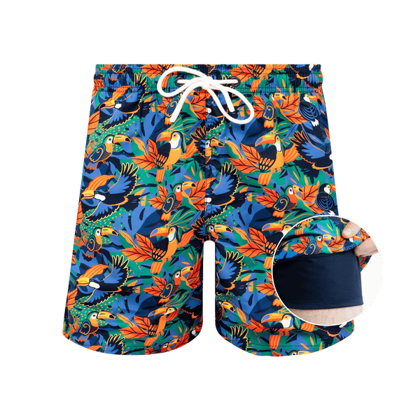 Oasis & Paradise Bundle - Mens Compression Swim Shorts 2 Pack