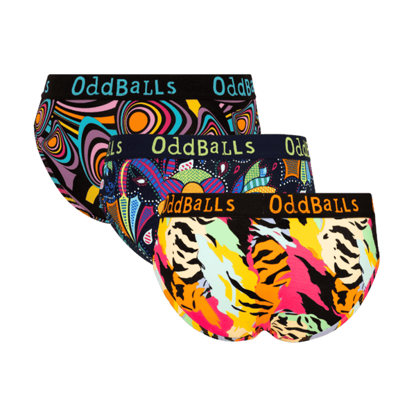 Party Pants Bundle - Ladies Cotton Briefs 3 Pack back