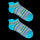 Pastel Stripes - Ankle Trainer Socks