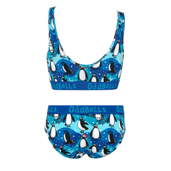 Penguins Bundle - Womens Bralette & Briefs Matching Set back
