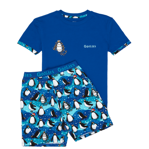 Penguins - Kids Short Pyjamas Set (T-Shirt & Shorts)