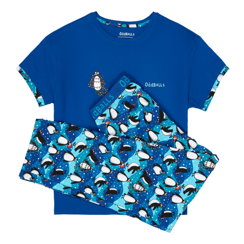 Penguins - Women's Long Pyjamas Set (T-Shirt & Trousers)