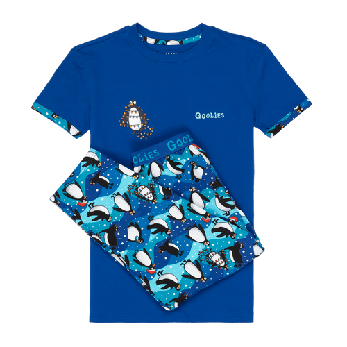 Penguins - Kids Long Pyjamas Set (T-Shirt & Trousers)