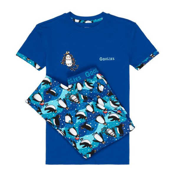Penguins - Kids Long Pyjamas Set (T-Shirt & Trousers)
