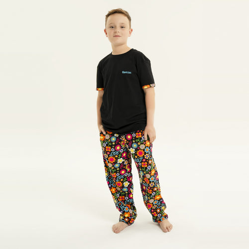 Petal Power - Kids Long Pyjamas Set (T-Shirt & Trousers)