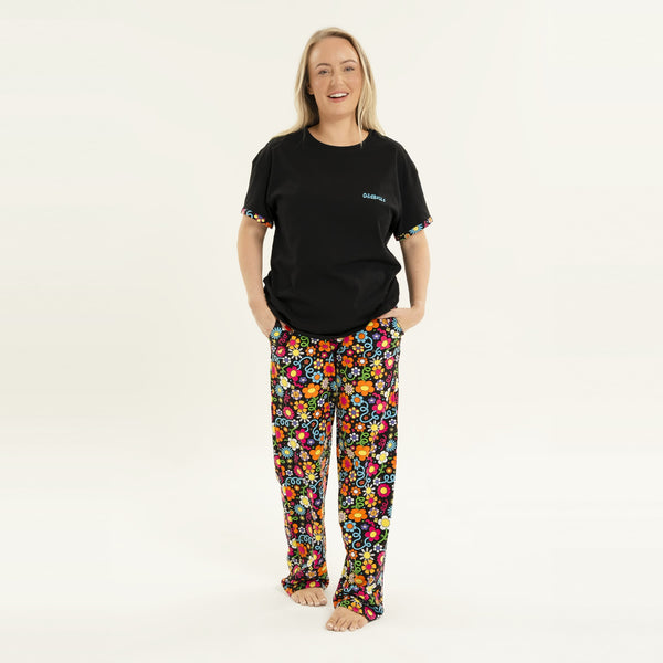 Petal Power - Women's Long Pyjamas Set (T-Shirt & Trousers)