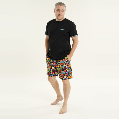 Petal Power - Men's Short Pyjamas Set (T-Shirt & Shorts)