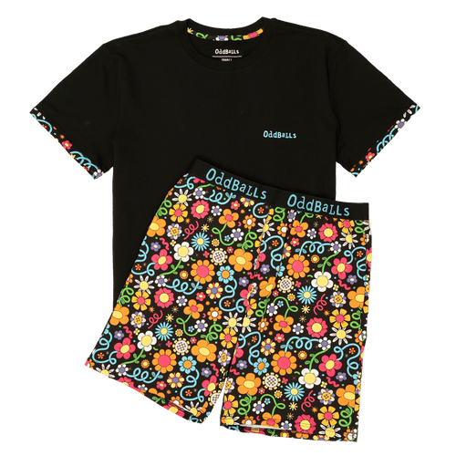 Petal Power - Men's Short Pyjamas Set (T-Shirt & Shorts)
