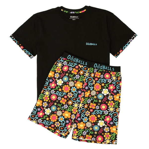 Petal Power - Men's Short Pyjamas Set (T-Shirt & Shorts)