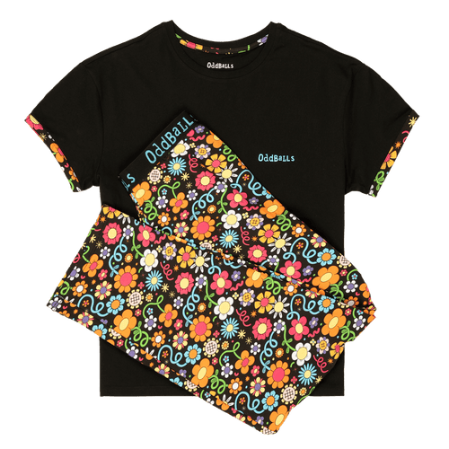 Petal Power - Women's Long Pyjamas Set (T-Shirt & Trousers)