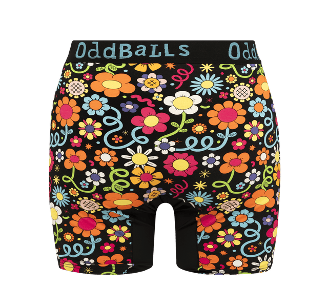 Petal Power - Ladies Bamboo Boxer Shorts