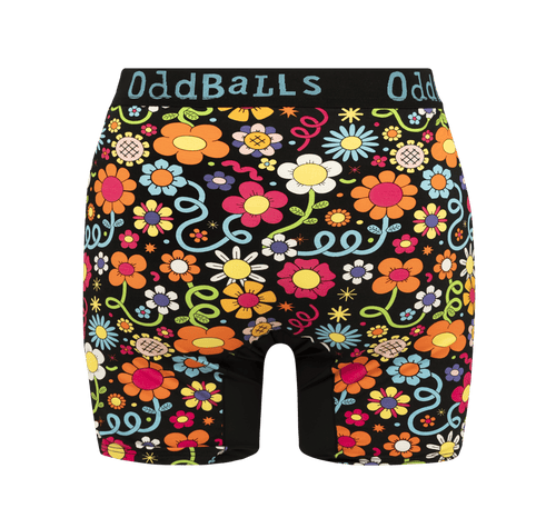 Petal Power - Ladies Bamboo Boxer Shorts