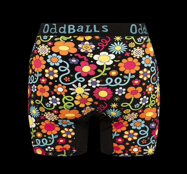 Petal Power - Ladies Bamboo Boxer Shorts
