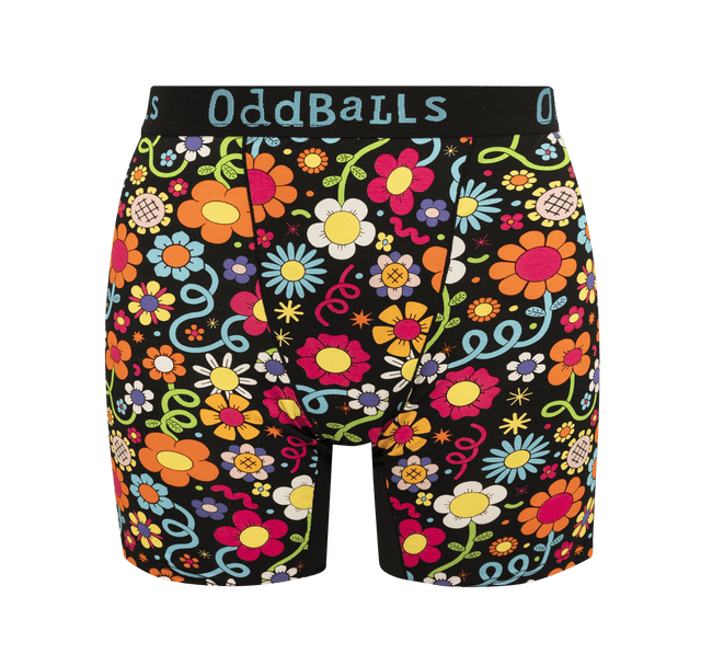 Petal Power - Ladies Bamboo Boxer Shorts