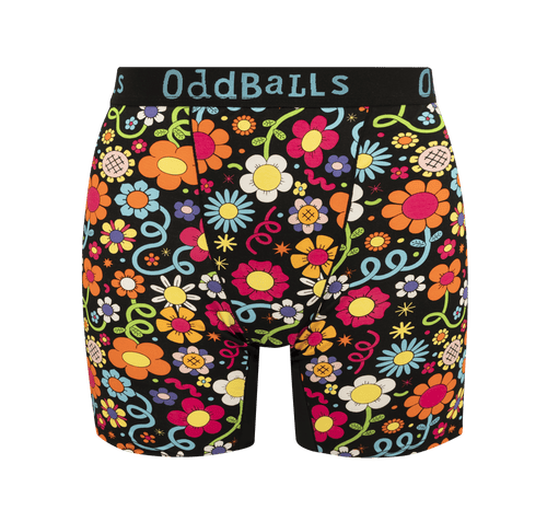 Petal Power - Ladies Bamboo Boxer Shorts