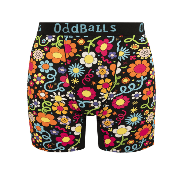 Petal Power - Ladies Bamboo Boxer Shorts