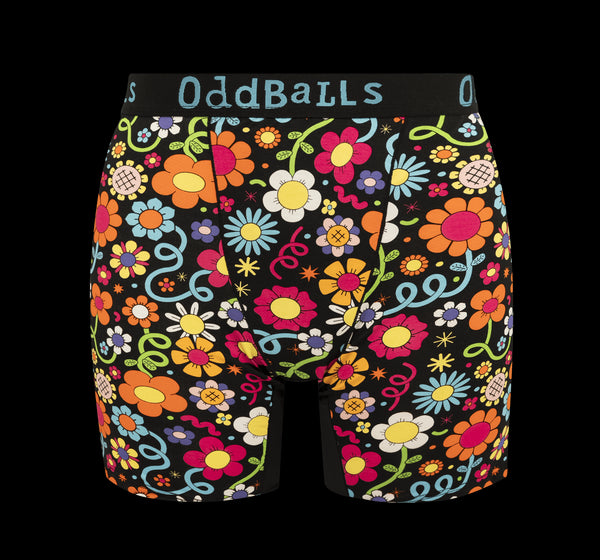 Petal Power - Ladies Bamboo Boxer Shorts