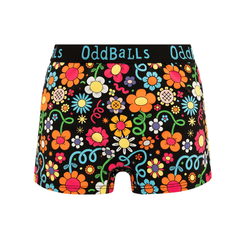 Petal Power Bundle - Ladies Boxer Shorts & Matching Wash Bag