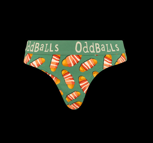 Pigs In Blankets Bundle - Ladies Thong & Sock