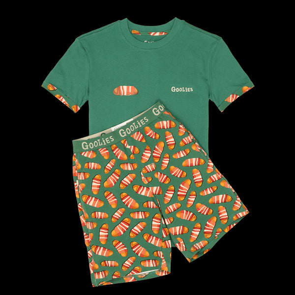 Pigs in Blankets - Kids Short Pyjamas Set (T-Shirt & Shorts)