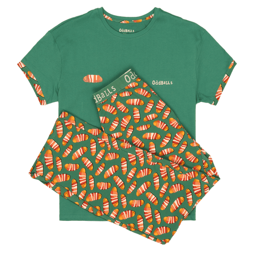 Pigs in Blankets - Women's Long Pyjamas Set (T-Shirt & Trousers)