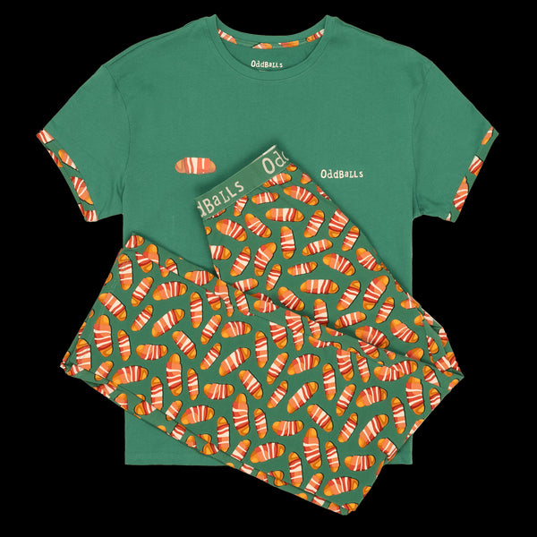 Pigs in Blankets - Women's Long Pyjamas Set (T-Shirt & Trousers)