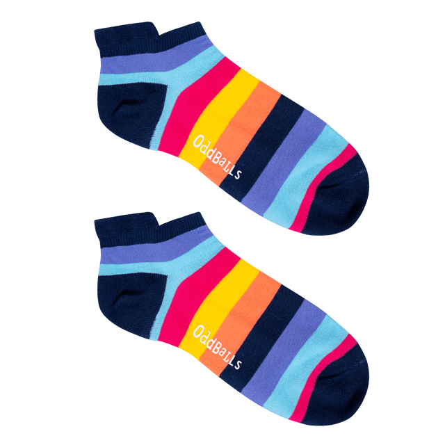 Pink Stripes - Ankle Trainer Socks