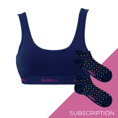 Women's Plain Bralette Subscription - 6 Month Prepaid (Free Socks + Free Delivery!)