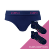 Women's Plain Brief Knickers Subscription - Monthly (Free Socks + Free Delivery!)