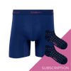 Men's Plain Bamboo Boxer Shorts Subscription - Monthly (Free Socks + Free Delivery!)