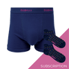 Men's Plain Cotton Boxer Shorts Subscription - Monthly Underwear (Free Socks + Free Delivery!)