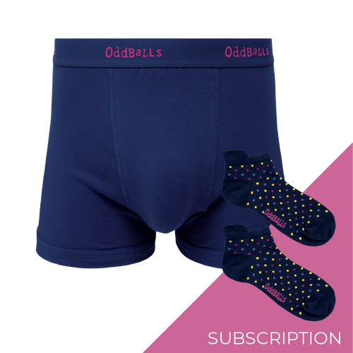 Men's Plain Cotton Boxer Shorts Subscription - 12 Month Prepaid (Free Socks + Free Delivery!)