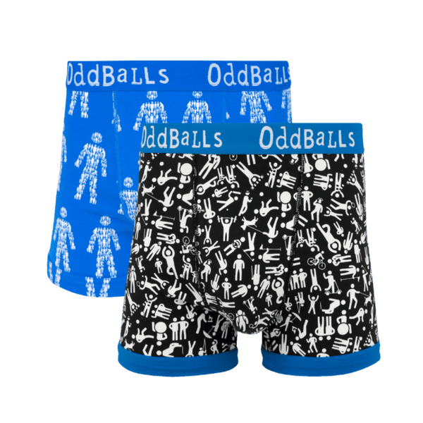 Prostate Cancer UK Bundle - Mens Cotton Boxer Shorts 2 Pack front