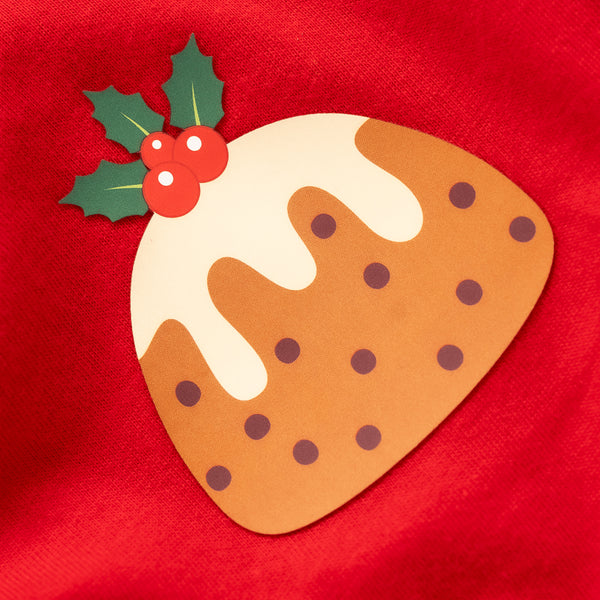 Christmas Puddings - Kids Short Pyjamas Set (T-Shirt & Shorts)