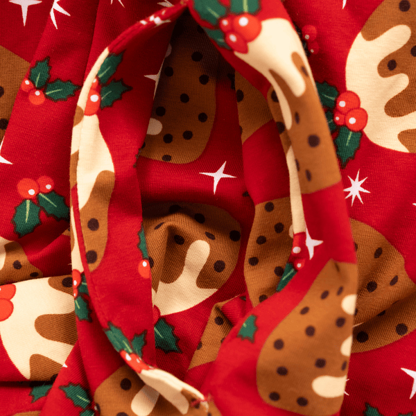 Christmas Puddings - Women's Long Pyjamas Set (T-Shirt & Trousers)