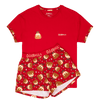 Christmas Puddings - Women's Short Pyjamas Set (T-Shirt & Shorts)